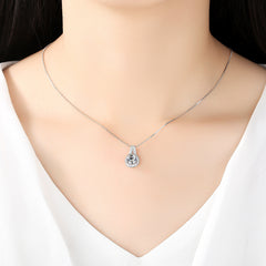 Aetolia 925 Sterling Silver 18K Gold Plated Dainty Round Halo Pendant Necklace SN0002