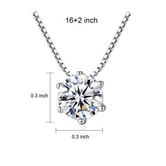 Aetolia 925 Sterling Silver 18K Gold Plated Classic Round Solitaire Pendant Necklace SN0014