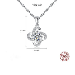 Aetolia 925 Sterling Silver 18K Gold Plated Exquisite Flower Pendant Necklace SN0089