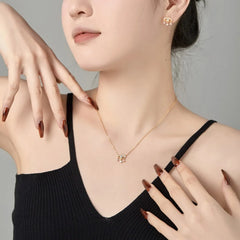 Aetolia 925 Silver Custom Dainty 18K Gold Plated Necklace Wholesale Minimalist Devil Eye Tassel Charm Pendant For Women Necklaces