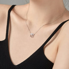 Aetolia 925 Silver Custom Dainty 18K Gold Plated Necklace Wholesale Minimalist Devil Eye Tassel Charm Pendant For Women Necklaces