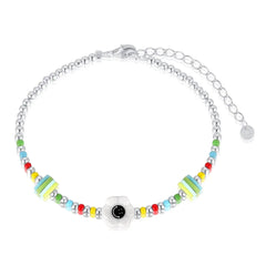 Aetolia Summer Fine Jewelry Colorful Stone Adjustable Stackable Tennis 925 Sliver Bracelet Women Beaded Bracelets Bangles