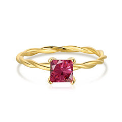 Aetolia New Trendy Green Pink Moonstone Blue Sapphire 925 Sterling Silver Ring Jewelry Women Boho Healing Gemstone Solid Zirconin