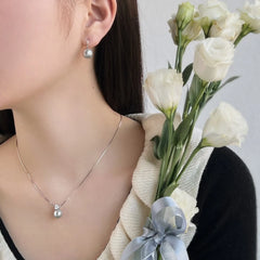 Aetolia Fine Jewelry 925 Sterling Silver Shell Pearl Earring Cz Cubic Zirconia Wholesale Drop Natural Pearl Huggies Earrings Women
