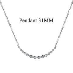 Aetolia Customized 925 Sterling Silver Popular Women Pendant Jewelry Cz Cubic Zirconia Diamond Pendant Necklaces For Women