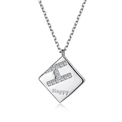 Aetolia Joya De Plata Pendant Women Layer Pearl Necklaces Zirconia Jewelry 18K Gold Plated 925 Sterling Silver Smile Flower Necklace