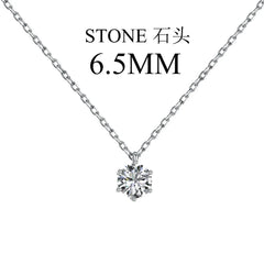 Aetolia Wholesale Custom Circular Pendant Necklace Simple 925 Sterling Silver Cz Cubic Zircon Necklaces Women Accessories