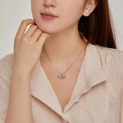 Aetolia Exquisite Pink Dragonfly Pendants For Women Necklace Hollow Butterfly Snake Chain Link Colourful Cubic Zirconia Necklaces