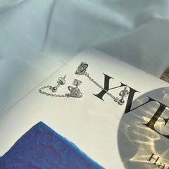 Aetolia Top Selling Fancy Customize Women Jewelry Delicate CZ 18k Gold Plated Drop Hoop Huggie Dangle Link Chain Earrings