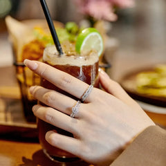 Aetolia Women Princess Wedding Serling Baguette 925 Sterling Silver Engagement S925 Couple Jewelry