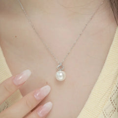 Aetolia Fashion Jewelry Necklaces 925 Sterling Silver Chain Choker Joyas De Plata 18K Gold Plated Freshwater Pearl Necklace Women