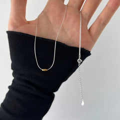 Aetolia Tarnish Free Waterproof S925 Silver Mini Beans Choker Pendant Statement Necklace 18K Gold Plated Necklaces For Girls