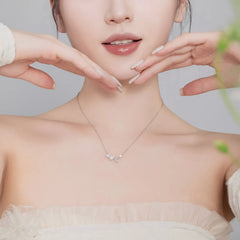 Aetolia Non Tarnish 18K Gold Plated S925 Silver Necklace Heart Square Waterdrop Shape Cubic Zirconia Pendant Necklaces For Women