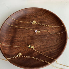 Aetolia Trendy In Stock No Moq 18K Gold Plated 925 Sterling Silver CZ Diamond Heart Shape Pendant Necklace for Women