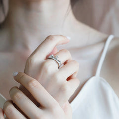 Aetolia Royal Style Crown Ring Zircon Silver Moissanite Lover Gift Engagement Diamond Platinum Wedding Rings Ladies Jewelrm