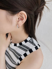 Aetolia Personalized Sparkling Infinite Shape 925 Sterling Silver Hoop Earring 18K Gold Plated Earrings Jewelry Women Manufacturer