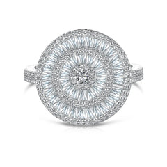 Aetolia Wholesale Trendy Jewelry S925 Silver Jewelry Eternity Pink Ring Wedding Band Engagement Cz Cubic Zircon Rings For Women