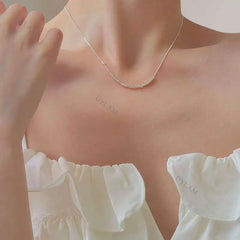 Aetolia unique Aetolia Rotatable bead and tassel choker statement for women dainty jewelry 925 sterling silver square beads necklace