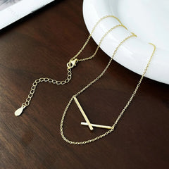 Aetolia S925 Sterling Silver Trendy In Stock No Moq Dainty Stylish 18k gold Beads Necklace Link Chain Cross Necklaces For Women