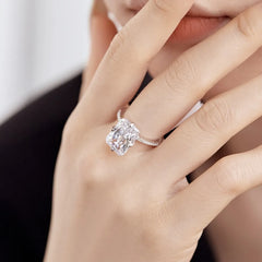 Aetolia New Trendy Big Cz Cubic Zirconia Ring High Quality S925 Sterling Silver Wedding Party Engagement Bride Rings Jewelry For Women