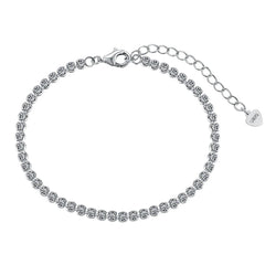 Aetolia Dropshipping Wholesale Jewelry S925 Sterling Silver Bead Bracelets Cz Cubic Zirconia Tennis Chain Link Bracelet For Men Women