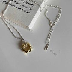 Aetolia Plata Design Minimalist 925 Silver Pendant Necklace Jewelry Charm Custom Chain 925 Sterling Silver Gold Plated Necklace