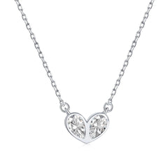 Aetolia Customized S925 Sterling Silver Necklace Cz Zirconia Pendant Chain 18K Gold Plated Adjustable Choker Heart Necklaces For Women