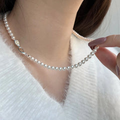 Aetolia Vintage Cuban Zircon Waterproof 18K Gold S925 Sterling Silver Pearl Necklace Chain Choker Pendant Necklaces Set Jewelry Women