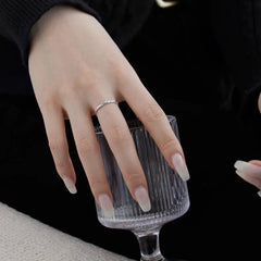 Aetolia Wholesale Unique Irregular Cz Cubic Zirconia Rings Jewelry Women S925 Sterling Silver Rings Open Adjustable Engraved Ring