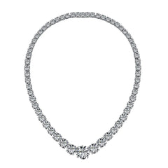 Aetolia Fine Jewelry 925 Sterling Silver Necklace Luxury Cz Cubic Zirconia Baguette Diamond Cuba Tennis Chain Jewelry Manufacturer