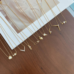 Aetolia Luxury Design 18K Gold Plated Chain Choker Necklace 925 Sterling Silver Baroque Freshwater Pearl Necklaces For Women