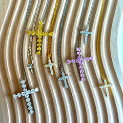 Aetolia Cross Necklaces Gold Plated Necklace 925 Sterling Silver Necklace Personalized Women Pendant CrossNecklace Jewelry