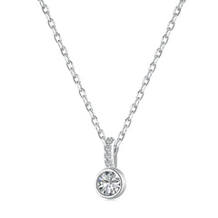 Aetolia Collier Collar Bling Heart Chain Cubic Zirconia Pendant 925 Sterling Silver Women 18K Gold Plated Jewelry Fashion Necklace