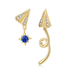 Aetolia Custom S925 Silver Rose Gold Plated Enamel Flower Heart Shape Diamond Dangle Clip On Pearl 5A Cubic Zirconia Stud Earrings Women