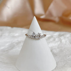 Aetolia Fashion Classic 925 Sterling Silver Jewellery Diamond Cut Cubic Zircon Engagement Wedding Rings