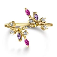 Aetolia Christmas Pave Rings Love U Heart Ring Eternity Jewelry Women 925 SilverRing Gold 18K Eemal Rings