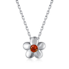 Aetolia Joya De Plata Pendant Women Layer Pearl Necklaces Zirconia Jewelry 18K Gold Plated 925 Sterling Silver Smile Flower Necklace