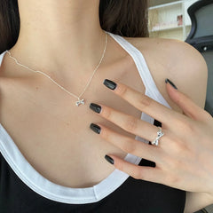 Aetolia Dainty Layered Choker Necklace Pearl Pendant Multilayer Adjustable Layering Chain 18k Gold Plated 925 Silver Necklaces For Women