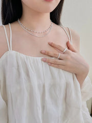 Aetolia trending jewelry italian 925 Sterling silver jewelry vermeil gold jewelry supplies Triple Layered Necklaces for women