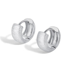 Aetolia S925 Sterling Silver Needle Circular Matte Frosted Stud Earrings For Girls Women Top hot sale Aetolia Fashion Huggie Earrings Trend