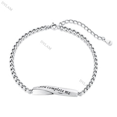 Aetolia Wholesale Bracelete Man Pour Homme Femme Jewelry Sterling Silver 925 Couple Bracelets Men Bracelet Women