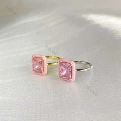 Aetolia High Quality Cubic Zirconia Ring Sterling Silver 925 Yellow Gold Color Zirconia cz Main Stone rings for Christmas Gift