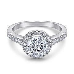 Aetolia New Luxury Women Wedding Engagement Sterling Silver Jewelry Set 5A Full Zircon Earring Big Iced CZ Ring 925S Halo Necklace