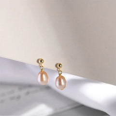 Aetolia 925 Natural Pearl Stud Earring Earrings Popular Silver925 Womens Trending Hanging For Women Aretes Plata