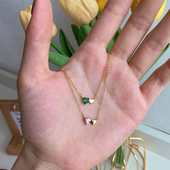 Aetolia Trendy In Stock No Moq 18K Gold Plated 925 Sterling Silver CZ Diamond Heart Shape Pendant Necklace for Women