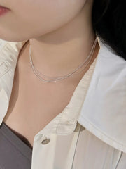 Aetolia trending jewelry italian 925 Sterling silver jewelry vermeil gold jewelry supplies Triple Layered Necklaces for women