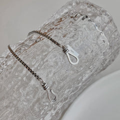 Aetolia Minimalistic Jewelry Box Chain S925 Bracelet Retro Sterling Silver 925 2 Size Charm Pendant Link Hook Clasp Mens Bracelets