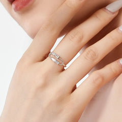 Aetolia Custom Cz Zirconia Band Ring 18K Gold Plated 925 Sterling Silver Square Shape Colorful Baguette Rings Jewelry Women