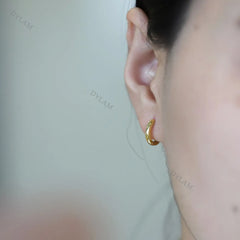 Aetolia Luxury Pendientes Bijoux Boucles D'oreilles Femme Tendance Gold Earing 925 Sterling Silver Women Hoop Earring