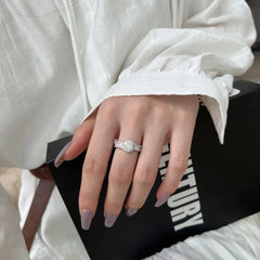 Aetolia No Moq Sterling Silver 925 Jewelry Cz Cubic Zirconia Double Halo Engagement Wedding Jewelry Bridal Rings For Women